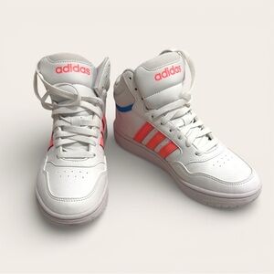 [WOMEN] ADIDAS Hoops Mid 3.0 White Pink Basketball Sneakers size 6